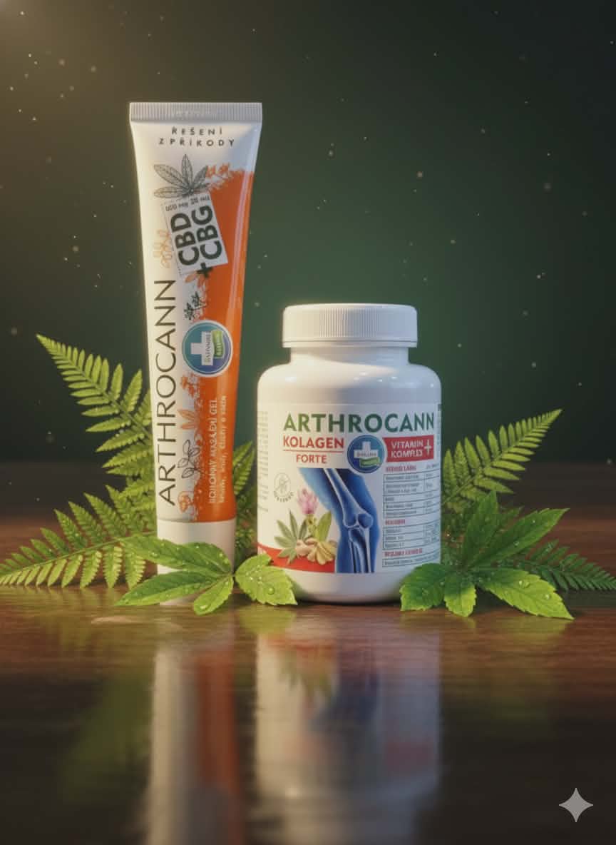 ARTHROCANN Komplekt: Kollageen FORTE + CBD & CBG Massaažigeel